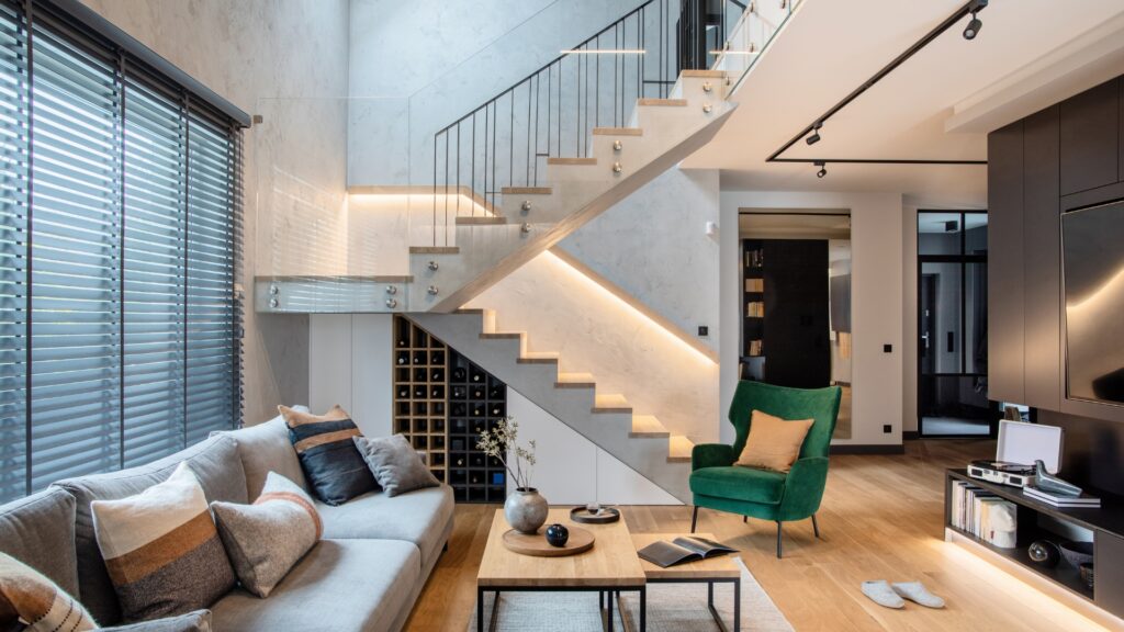 double heigh living areas